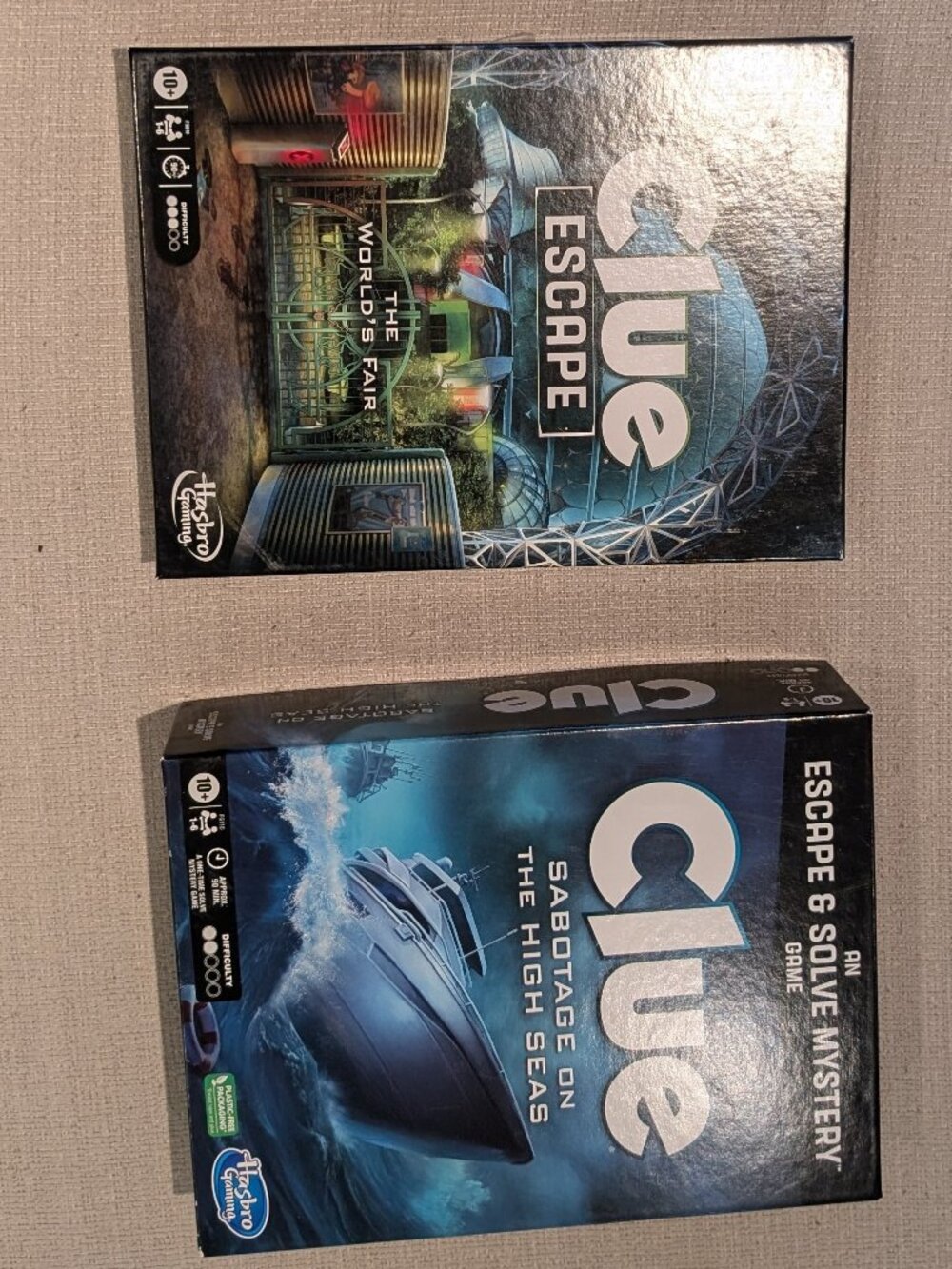 Bundle of 2 - Clue Escape Room Board Game Ages 10+